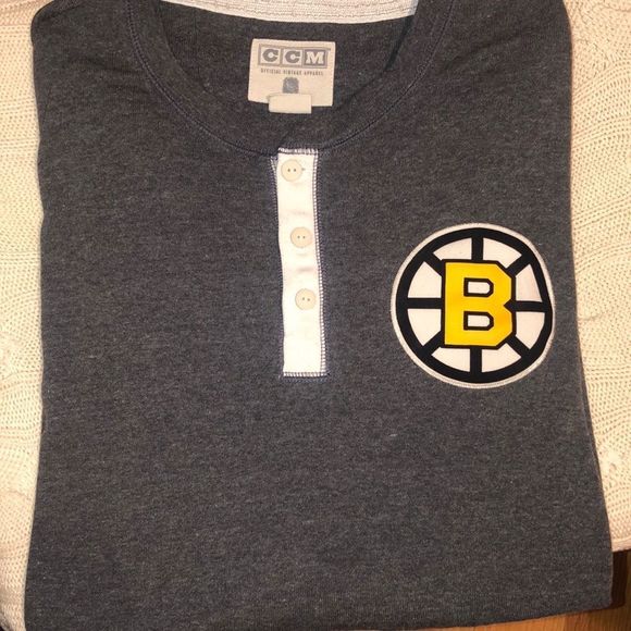 CCM Other - CCM Boston Bruins Henley | Men’s XL